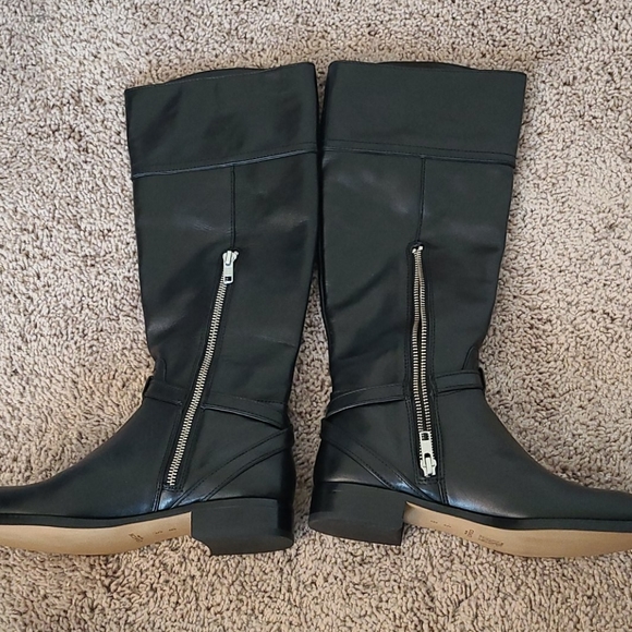 Coach Micha Calf Black Leather Boots - Picture 5 of 15